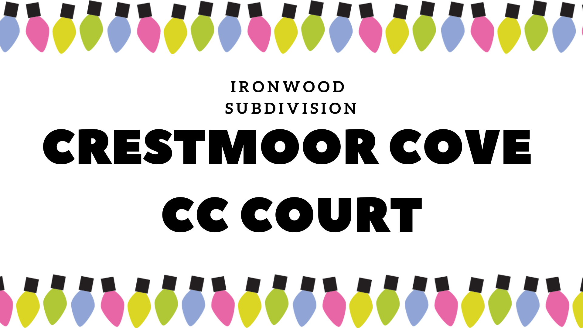Crestmoor Cove CC Court, Bloomington